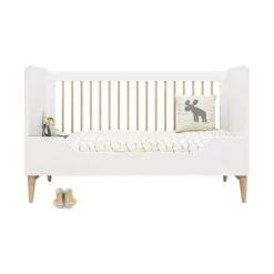Bopita Paris Bedbank Wit / Eiken 70 X 140 Cm -Babyseries Winkel 16319351 bench bed 70x140 pari 1 2ee6