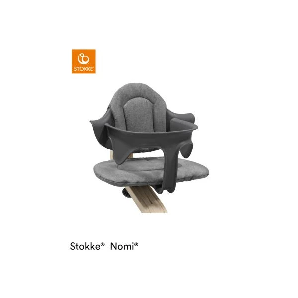 Nomi Baby Set - Anthracite -Babyseries Winkel 214323 2 nomi natural anthracite bs cush grey close 5426 rt bce7