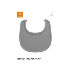 Nomi Eetblad - Grey -Babyseries Winkel 214343 2 nomi tray grey top 220901 5526 rt b281