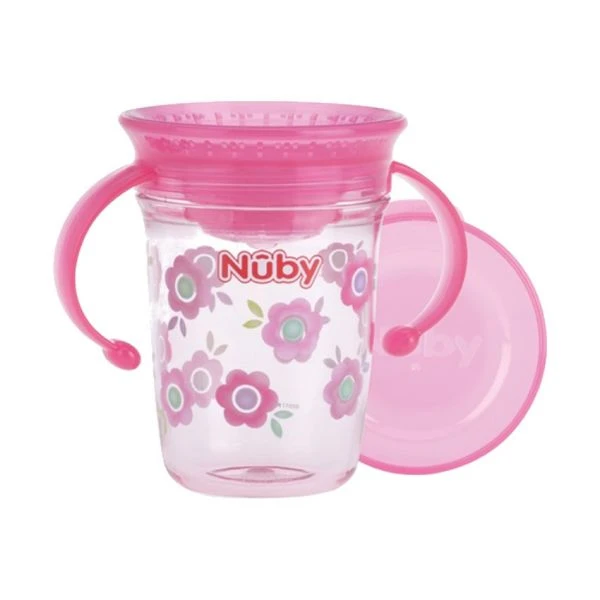 Nuby 360º Wonder Beker Met Handvat 240 ml Roze Nuby 360º Wonder Beker Met Handvat 240 Ml Roze -Babyseries Winkel 5414959050040 b1ea