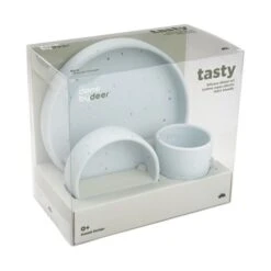 Done By Deer Confetti Dinnerset - Blue -Babyseries Winkel Done by Deer Confetti Dinnerset Blue 4 b4af