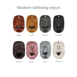 Kidsmill Up! Kinderstoel Incl. Babyset + Newbornset Olijfgroen -Babyseries Winkel Kidsmill Up newborn velours bekleding 753e