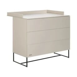 Kidsmill Modular 2 Commode 3L Mat Oatmeal - Zwart - Mat Oatmeal -Babyseries Winkel Modular oatmeal commode bladvergroter 1 1041