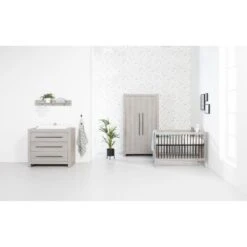 Europe Baby Vittoria Commode Grijs / Zwart -Babyseries Winkel basicline vittoria babykamer grijs zwart ab6a