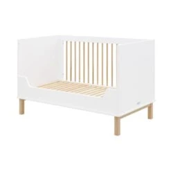 Bopita Mika Ledikant Wit / Eiken 70 X 140 Cm 4 Bopita Mika Ledikant Wit / Eiken 70 X 140 Cm -Babyseries Winkel bench bed 70x140 mika white oak 10 7efb