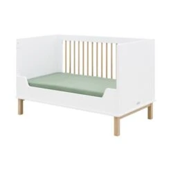 Bopita Mika Ledikant Wit / Eiken 70 X 140 Cm 5 Bopita Mika Ledikant Wit / Eiken 70 X 140 Cm -Babyseries Winkel bench bed 70x140 mika white oak 9 8895