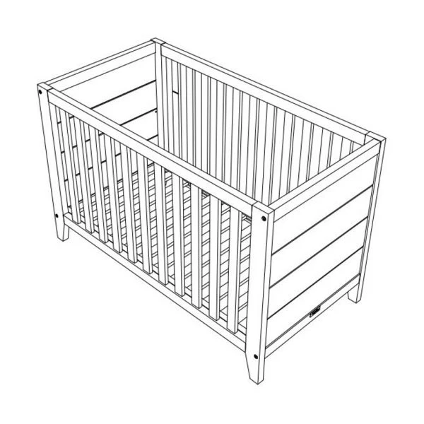 Bopita Job Babybed Vintage Honey 60 X 120 Cm -Babyseries Winkel