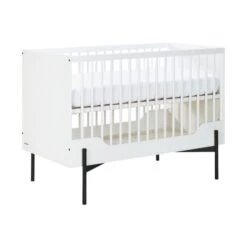 Kidsmill Boutique Babybed Wit / Zwart 60 X 120 Cm -Babyseries Winkel boutique ledikant wit zwart 2 42bb