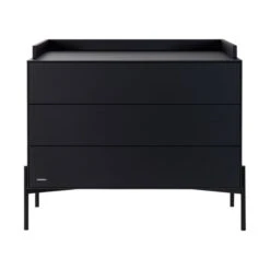 Kidsmill Boutique Commode Zwart Mat -Babyseries Winkel boutique zwart commode bladvergroter 1 b2d8