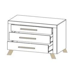 Bopita Lisa Commode Wit / Naturel -Babyseries Winkel commode lisa 5c94