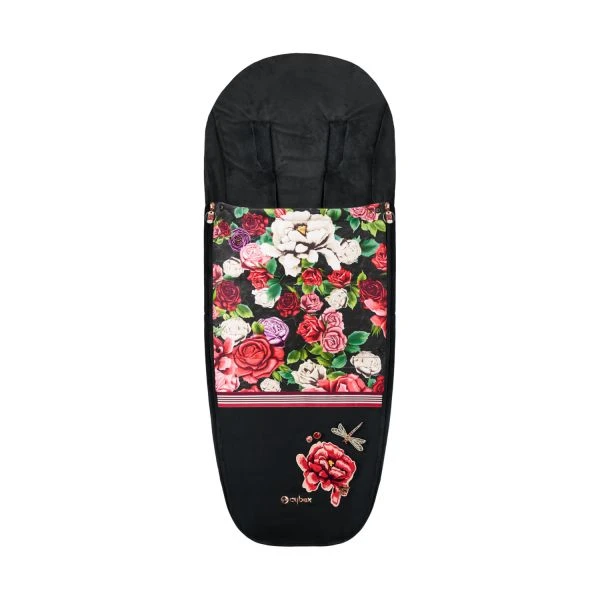 Cybex Platinum Spring Blossom Voetenzak - Dark Black Cybex Platinum Spring Blossom Voetenzak - Dark Black -Babyseries Winkel
