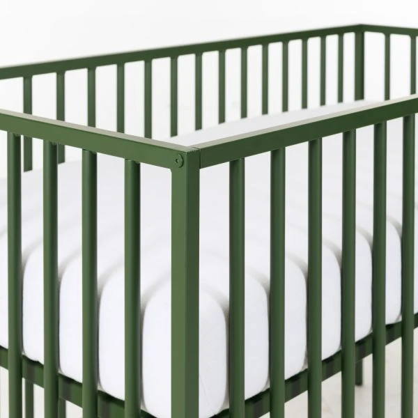 Europe Baby Liam Babybed Metaal Dark Green 60 X 120 Cm -Babyseries Winkel