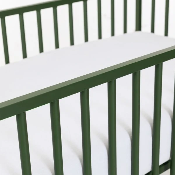 Europe Baby Liam Babybed Metaal Dark Green 60 X 120 Cm -Babyseries Winkel