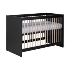 Europe Baby Nova Babybed Zwart Eiken 60 X 120 Cm