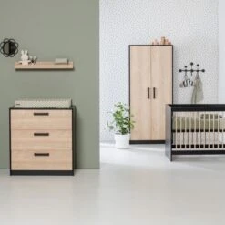 Europe Baby Nova Commode Zwart Eiken -Babyseries Winkel europe baby nova commode zwart eiken 5 58d2
