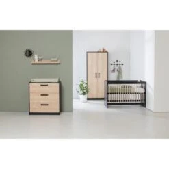 Europe Baby Nova Commode Zwart Eiken -Babyseries Winkel europe baby nova commode zwart eiken 6 e094