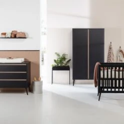 Europe Baby Sterre Babybed Zwart / Oak 60 X 120 Cm -Babyseries Winkel europe baby sterre babybed zwart oak 60 x 120 cm 3 d8aa