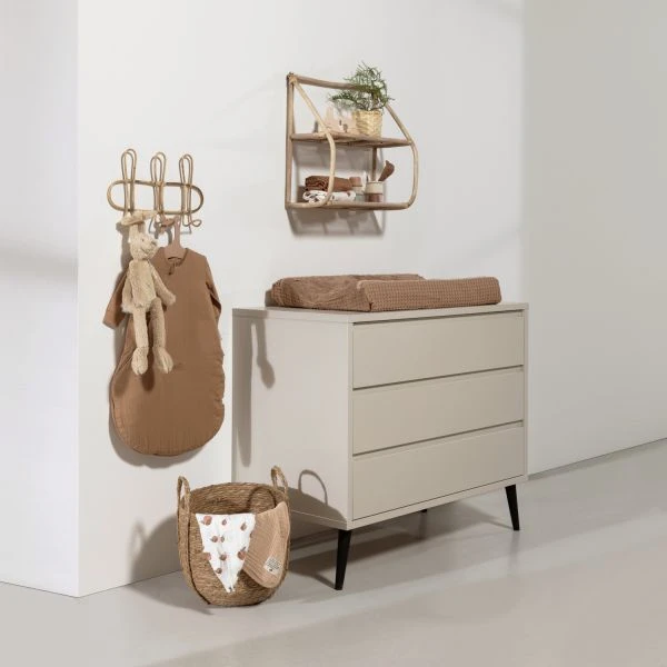 Europe Baby Sterre Babykamer Oatmeal | Bed 60 X 120 Cm + Commode -Babyseries Winkel