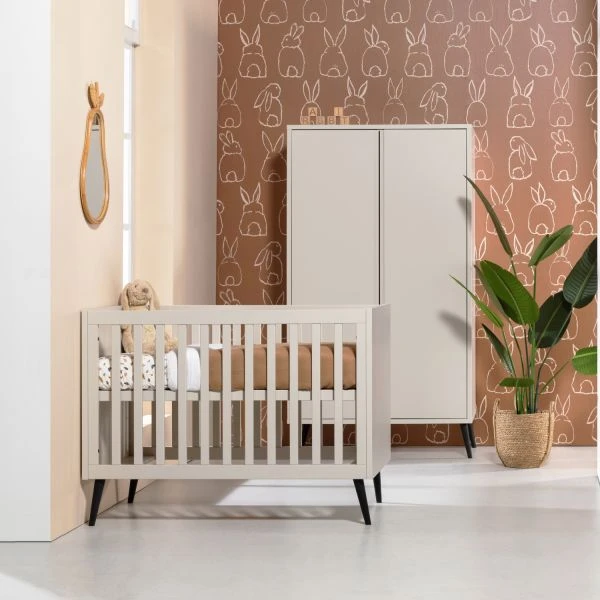 Europe Baby Sterre Babykamer Oatmeal | Bed 60 X 120 Cm + Commode -Babyseries Winkel