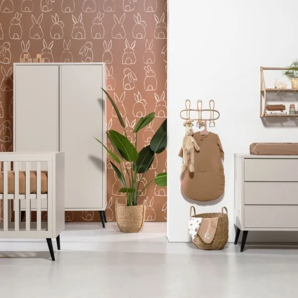 Europe Baby Sterre Babykamer Oatmeal | Bed 60 X 120 Cm + Commode -Babyseries Winkel