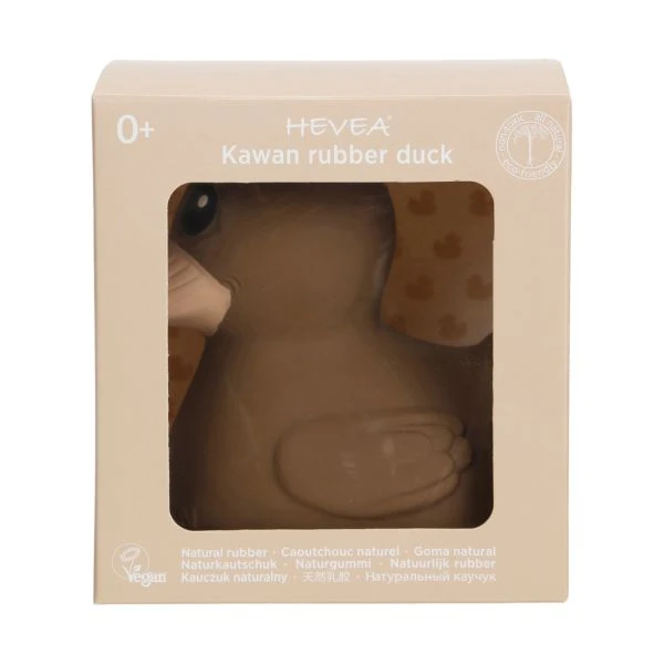 Hevea Kawan Rubberen Eend Mini Choco Latte Hevea Kawan Rubberen Eend Mini Choco Latte -Babyseries Winkel hevea pack kawan mini choco latte 5710087433510 c208