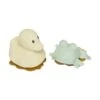 Hevea Duck & Frog Badspeeltjes Sand / Sage -Babyseries Winkel hevea product upcycled frog rubberduck giftset 5710087430519 6167