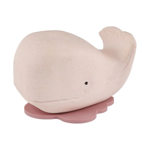 Hevea Whale Badspeeltje Champagne Pink Hevea Whale Badspeeltje Champagne Pink -Babyseries Winkel hevea product upcycled whale 5710087428813 1 f6de