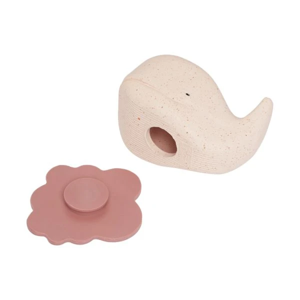 Hevea Whale Badspeeltje Champagne Pink Hevea Whale Badspeeltje Champagne Pink -Babyseries Winkel hevea product upcycled whale 5710087428813 2 c679