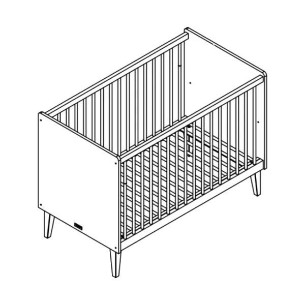 Bopita Indy Babybed Wit / Naturel 60 x 120 cm Bopita Indy Babybed Wit / Naturel 60 X 120 Cm -Babyseries Winkel