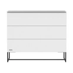 Kidsmill Modular 2 Commode 3L Mat Wit - Zwart - Mat Wit