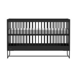 Kidsmill Modular 2 Babybed Mat Zwart - Zwart - 70 X 140 Cm -Babyseries Winkel intense ledikant 70x140 zwart frame zwart voor 1 2f2c