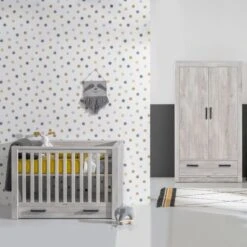 Kidsmill Sem Nautic Babybed Met Lade Grijs 60 X 120 Cm -Babyseries Winkel kidsmill sem nautic babykamer grijs bed 70 x 140 cm commode kast 4 4 f049