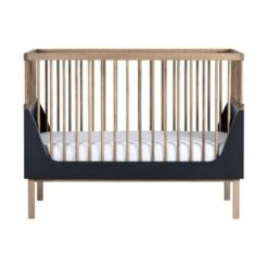 Kidsmill Sepp Babybed Antraciet / Beuken 70 X 140 Cm