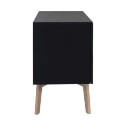 Kidsmill Sixties Commode Zwart Mat / Naturel -Babyseries Winkel kidsmill sixties commode zwart mat naturel 3 3061