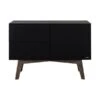 Kidsmill Sixties Commode Zwart Mat / Walnoot -Babyseries Winkel kidsmill sixties commode zwart mat walnoot 3 d889