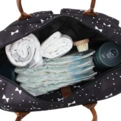 Kidzroom Bows Luiertas Black And White -Babyseries Winkel kidzroom bows luiertas black and white 2 3835