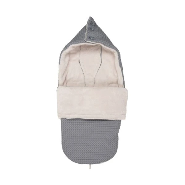 Koeka Oslo Wafel / Teddy Buggy Voetenzak Grey / Pebble Koeka Oslo Wafel / Teddy Buggy Voetenzak Grey / Pebble -Babyseries Winkel koeka oslo buggy voetenzak steel grey pebble e88b