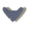 Laessig Triangle / Striped Bandana Blue / Grey 2 Laessig Triangle / Striped Bandana Blue / Grey -Babyseries Winkel laessig dots triangle bandana blue striped grey e1fb