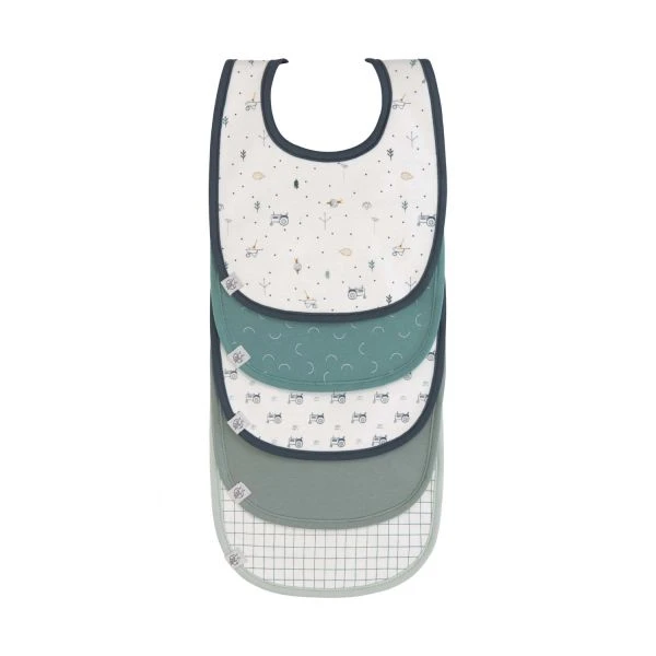 Laessig Garden Explorer Slabbetjes Tractor 5 Stuks Laessig Garden Explorer Slabbetjes Tractor 5 Stuks -Babyseries Winkel