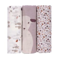 Laessig Tiny Farmer Explorer Flowers Swaddle 3 Stuks -Babyseries Winkel laessig tiny farmer explorer flowers swaddle 3 stuks aa8b