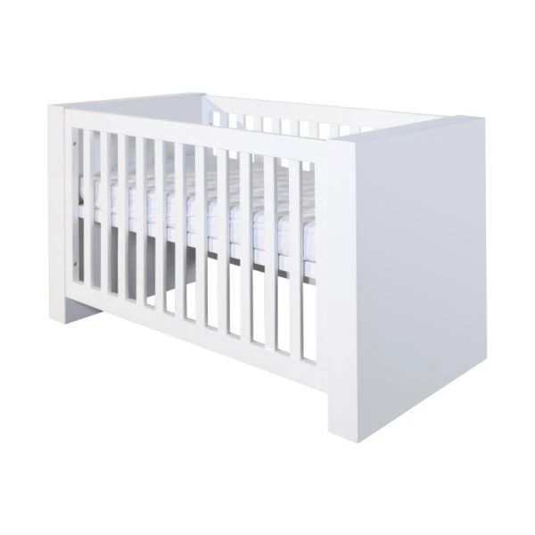 Kidsmill Alaska Babybed Wit Mat 70 x 140 cm Kidsmill Alaska Babybed Wit Mat 70 X 140 Cm -Babyseries Winkel ledikant alaska wit mat 70 140 8059