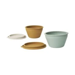 Liewood Dale Opvouwbaar Opbergbakje Golden Caramel Mix 2 Stuks