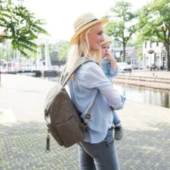 Little Company Lisbon Braided Luiertas Rugzak Taupe -Babyseries Winkel little company lisbon braided luiertas taupe 4 4b29