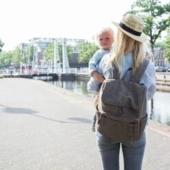 Little Company Lisbon Braided Luiertas Rugzak Taupe -Babyseries Winkel little company lisbon braided luiertas taupe 5 ba8a