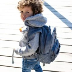 Little Company Mika Quilted Rugtas Blauw 6 Little Company Mika Quilted Rugtas Blauw -Babyseries Winkel little company mika quilted rugtas blauw 7 50a9