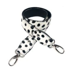 Mozzbags Leren Kinderwagen Strap Cheetah Wit XL