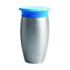 Munchkin Stainless Steel Miracle 360° Sippy Cup Blue