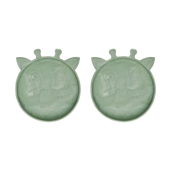 Nuuroo Akila Giraf Bord Light Green Mix 2 Stuks -Babyseries Winkel