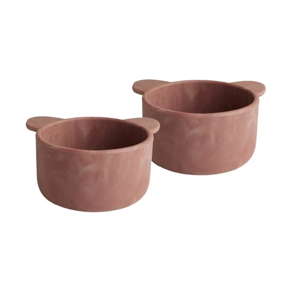 Nuuroo Rosa Siliconen Kom Red Mix 2 Stuks Nuuroo Rosa Siliconen Kom Red Mix 2 Stuks -Babyseries Winkel
