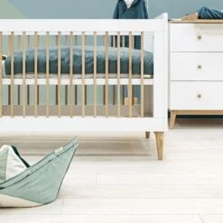 Bopita Paris Babykamer Wit / Eiken | Bed 60 X 120 Cm + Commode -Babyseries Winkel paris nursery 3 part detail 1 3 54c2